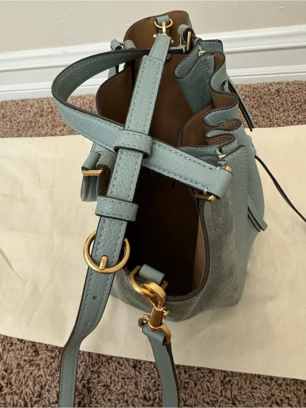 Tory Burch McGraw Dragonfly Drawstring Satchel